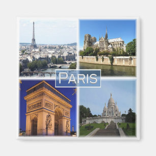 zFR031 PARIS, France, Fridge Magnet