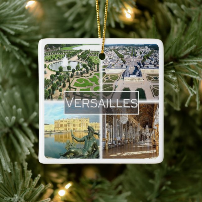 zFR042 VERSAILLES The Palace, France, Ceramic Ornament (Tree)