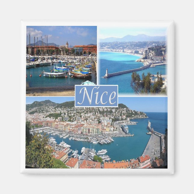 zFR044 NICE, Provence, France, Fridge Magnet (Front)