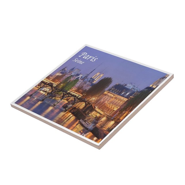 zFR056 PARIS and the Seine, France, Tile (Side)