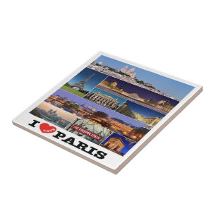 zFR057 PARIS "I Love", France, Tile