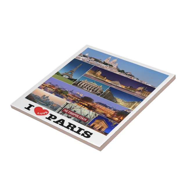 zFR057 PARIS "I Love", France, Tile (Side)