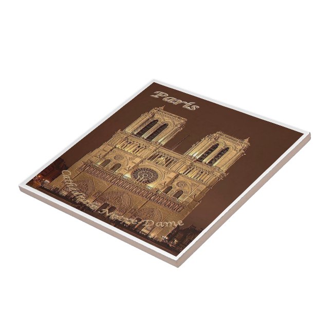 zFR061 NOTRE DAME Paris, France, Tile (Side)