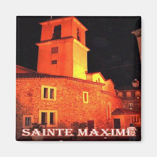 zFR075 SAINTE MAXIME, French Riviera, Fridge Magnet (Front)