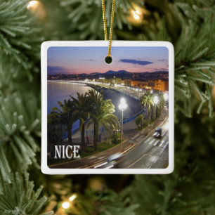 zFR085 NICE NIZZA French Riviera, France, Ceramic Ornament