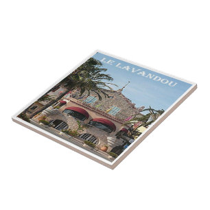 zFR090 LE LAVANDOU, French Riviera, France, Tile