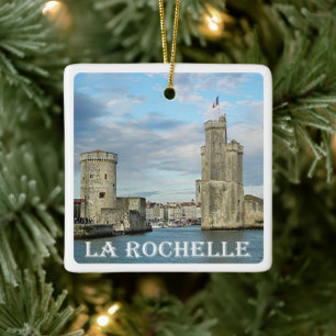 zFR091 LA ROCHELLE, French Riviera, France, Ceramic Ornament