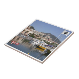 zFR129 AJACCIO harbour, Corsica, Tile
