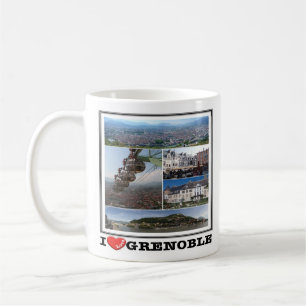 zFR132 GRENOBLE I Love, France, Coffee Mug