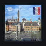 zFR136 panorama of LILLE, France, Europe, Fridge Magnet<br><div class="desc">Here you will find the souvenir of your vacation. This category contains fridge magnets of many locations in Europe. (zFR136 panorama of LILLE, France, Europe, fridge magnet). Amaze friends and relatives with the unique souvenirs from your great trip. Try us. #LeoPepeDesign - europe french republic, leopepedesign, travel trip photo tourism,...</div>