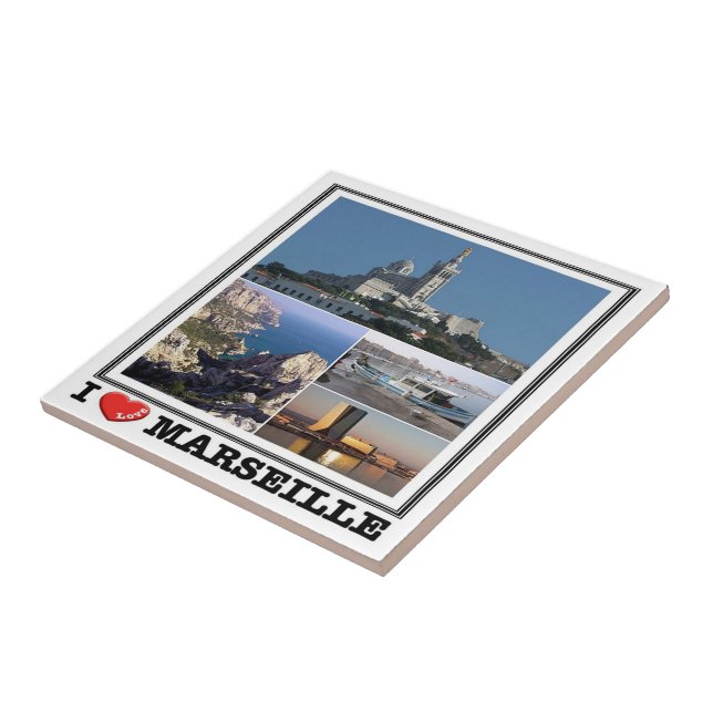 zFR139 MARSEILLE "I Love", France, Tile (Side)