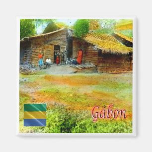 zGA003 GABON, Collectie Tropenmuseum, Fridge Magnet