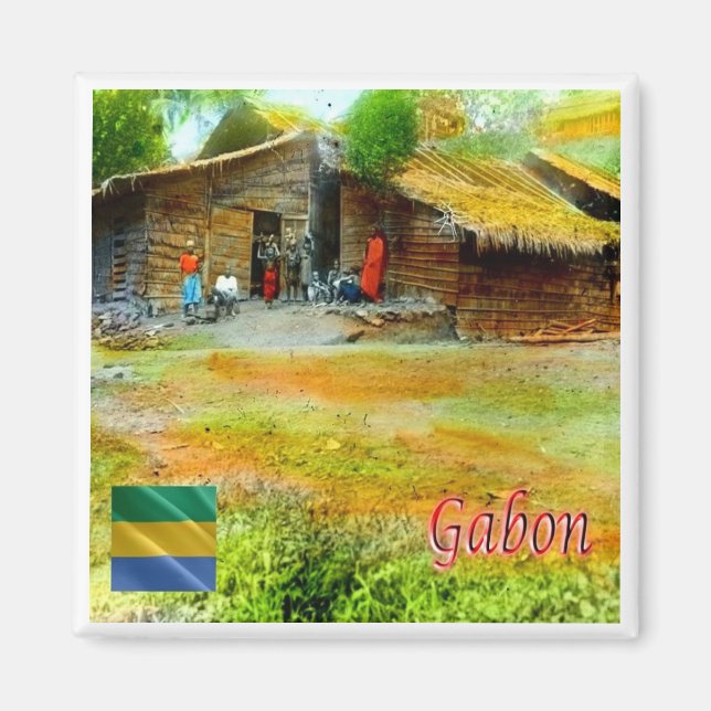 zGA003 GABON, Collectie Tropenmuseum, Fridge Magnet (Front)