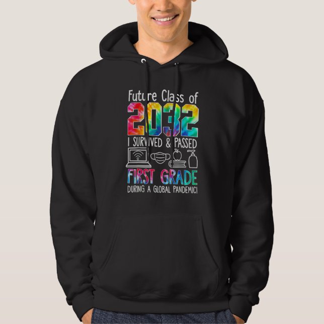 Zgb6 Future Class 2032 First Grade Teacher Back To Hoodie (Front)