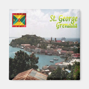 zGD006 SAINT GEORGE, Grenada, America, Fridge Magnet
