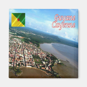 zGF004 CAYENNE,  French Guyana, America, Fridge Magnet
