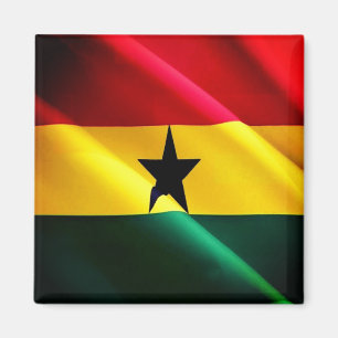 zGH002 GHANA, Waving Flag, Africa, Fridge Magnet