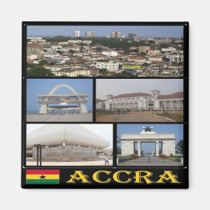 zGH004 ACCRA, Mosaic, Ghana, Africa, Fridge Magnet