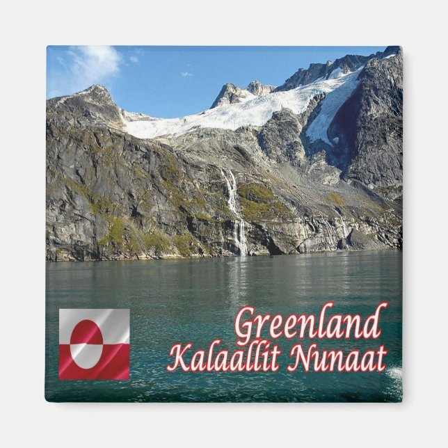zGL009 KALAALLIT NUNAAT, Nuuk Fjord, Greenland,  Magnet (Front)
