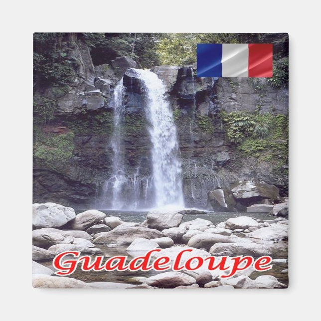 zGP005 GUADELOUPE, Carbet Falls, America, Fridge Magnet (Front)