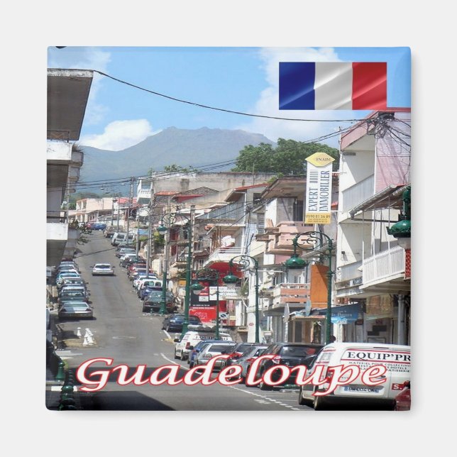 zGP006 GUADELOUPE, Basse-Terre, America, Fridge Magnet (Front)