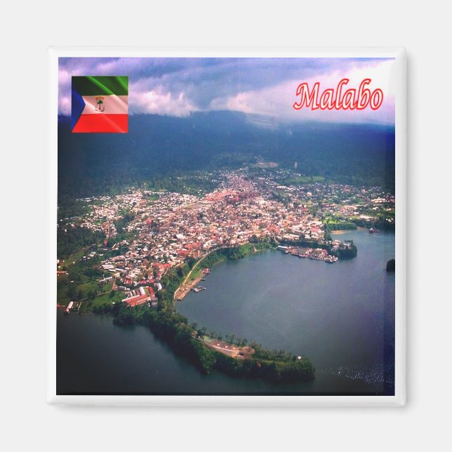 zGQ004 MALABO, Equatorial Guinea, Africa, Fridge Magnet (Front)