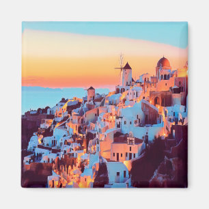 zGR011 SANTORINI - Greece - Fridge Magnet