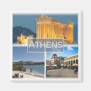 zGR024 ATHENS, Greece, Fridge Magnet