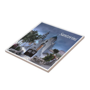 zGR034 SANTORINI, Greece, Tile