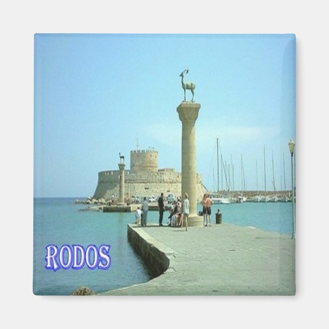 zGR036 RHODES, Greece, Fridge Magnet (Front)