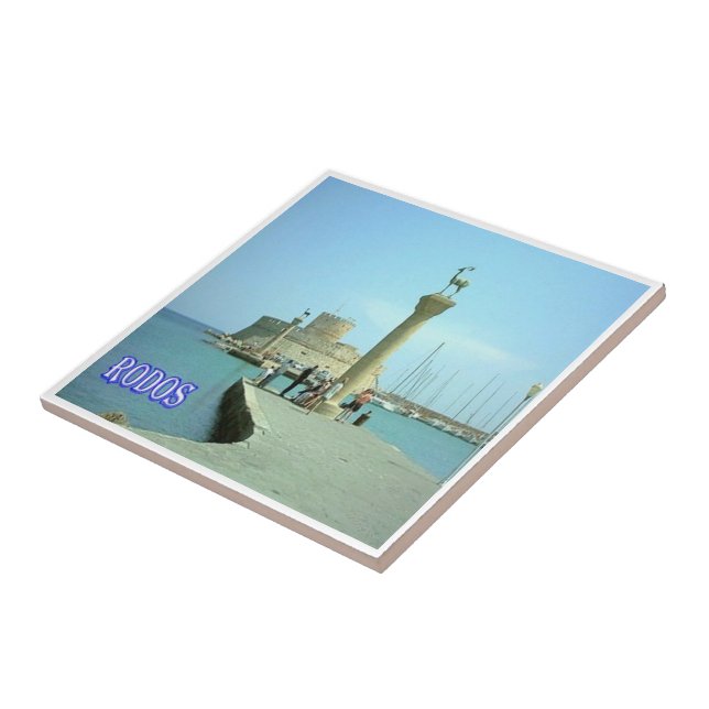 zGR036 RHODES, Greece, Tile (Side)