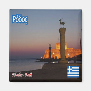 zGR037 RHODES - Greece - Fridge Magnet
