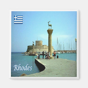 zGR039 RHODES, Greece, Fridge Magnet