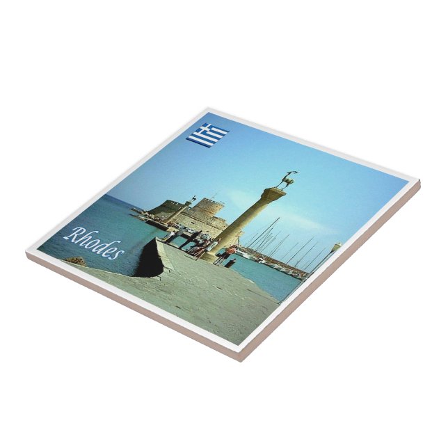 zGR039 RHODES, Greece, Tile (Side)