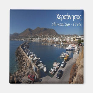 zGR059 HERSONISSOS Greece, Fridge Magnet