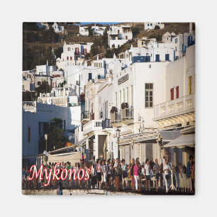 zGR105 MYKONOS Panorama, Greece, Fridge Magnet