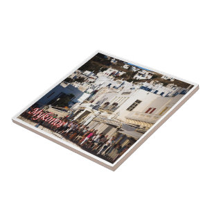 zGR105 MYKONOS Panorama, Greece, Tile