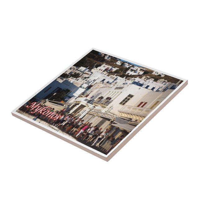 zGR105 MYKONOS Panorama, Greece, Tile (Side)