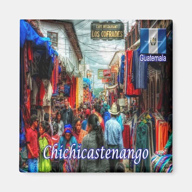 zGT005 CHICHICASTENANGO, Guatemala, Fridge Magnet (Front)
