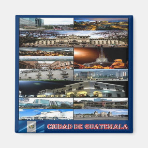 zGT020 GUATEMALA City, Mosaic, America, Fridge Magnet