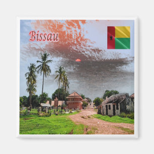 zGW006 BISSAU, Guinea Bissau, Africa, Fridge Magnet