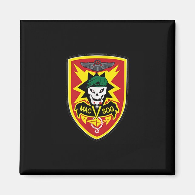 Zgxblwjhbsy Creations Co Macv-sog Vietnam War Mili Magnet (Front)