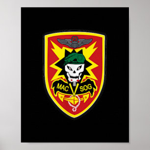 Zgxblwjhbsy Creations Co Macv-sog Vietnam War Mili Poster