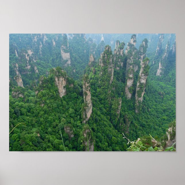 Zhangjiajie National Forest Park Avatar Mountains Poster (Front)
