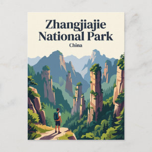 Zhangjiajie National Park China Postcard