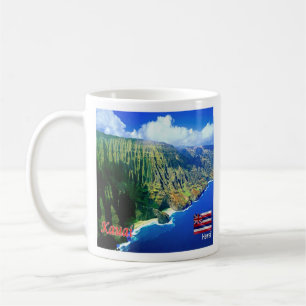 zHI006 KAUAI, HAWAII, Aerial View, Oceania, Coffee Mug