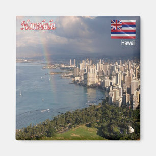 zHI010 HONOLULU, HAWAII, Sea View, Oceania, Fridge Magnet
