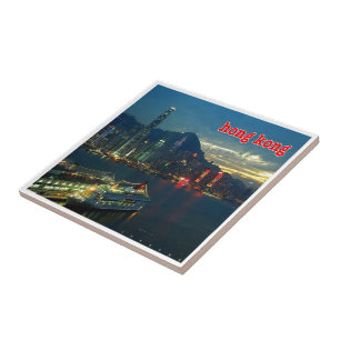 zHK010  HONG KONG panorama, Asia, Tile