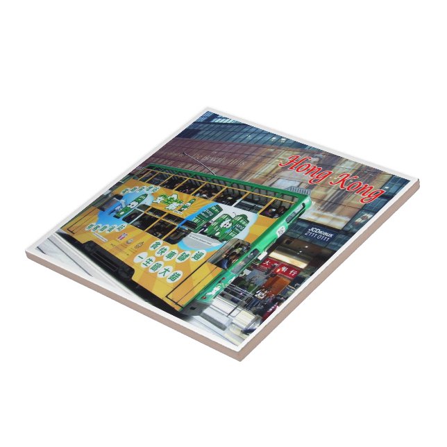 zHK019 TRAMWAY HONGKONGAIS Hong Kong, Tile (Side)