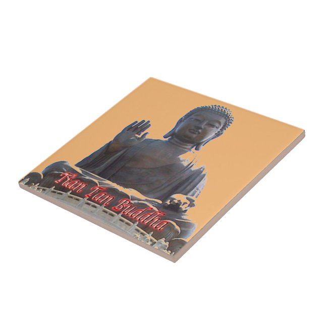 zHK020 TIAN TAN BUDDHA, Hong Kong, Tile (Side)